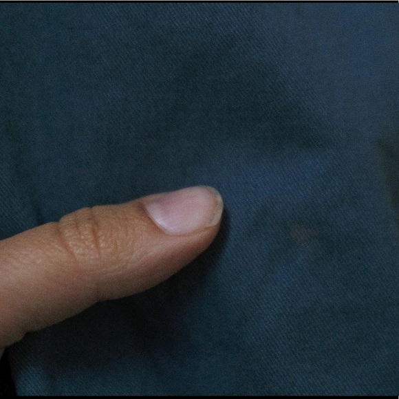 High-waisted blue-grey pants - Picture 4 of 4